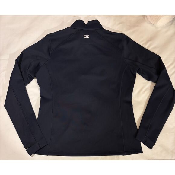Cutter & Buck Traverse Stretch Eco Quarter Zip Womens Pullover Navy Large - Picture 4 of 8